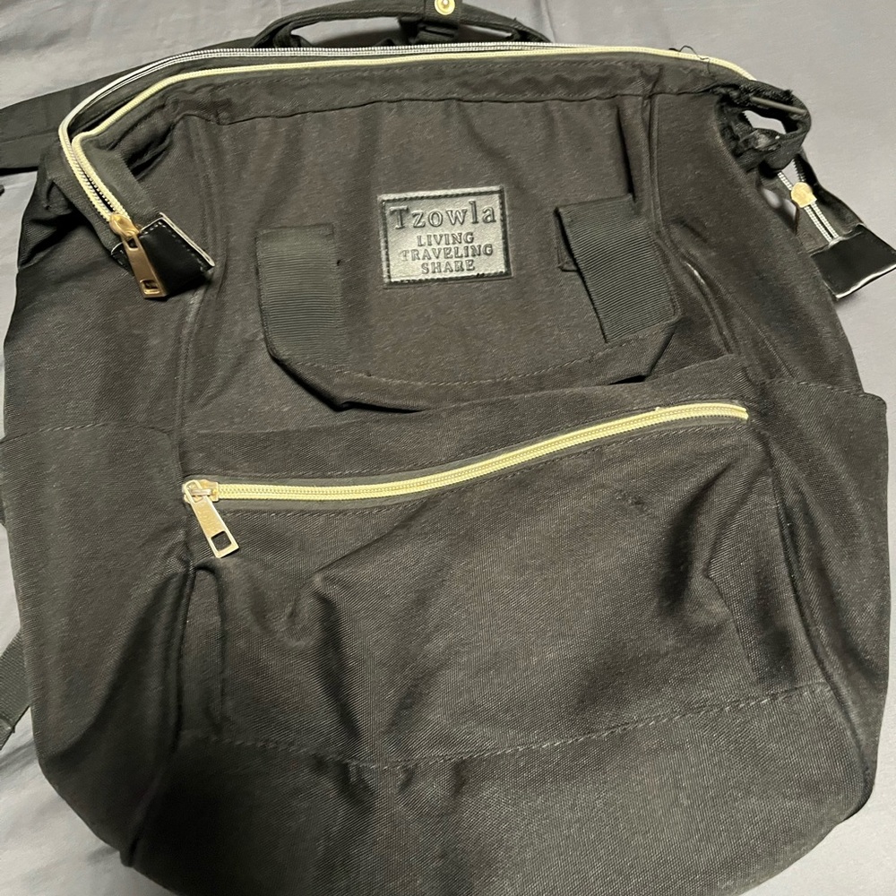 black backpack